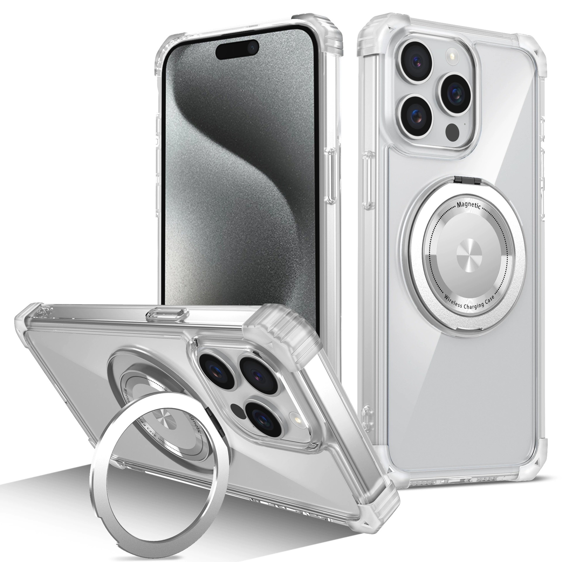 Apple, совместимый с iPhone 15, трубчатые защитные уголки, 15 Pro Max, 360 градусов, 15 Plus, защита от падений