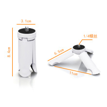 手持稳定器补光灯通用底座 手机支架桌面迷你三角架 塑料小三脚架