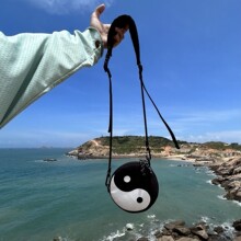 帆布圆形挎包太极包JQ