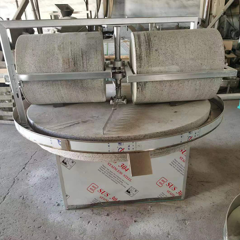 石碾面粉机 艾绒加工电动石碾 粮食加工压碎磨面石碾子