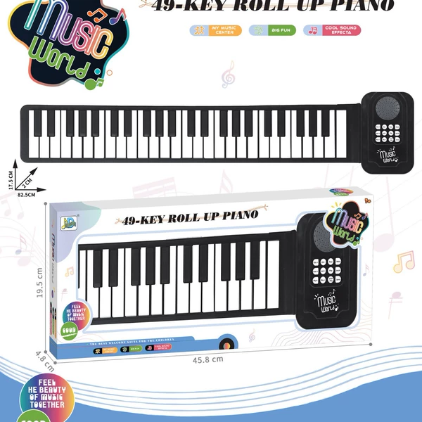 Ink white piano 49 keys (Type-C adapter) 666-33D