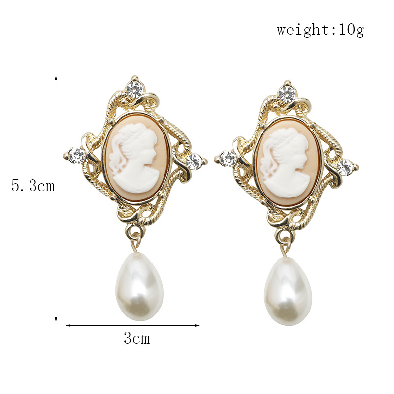 Elegante Perlenohrringe Für Damen Im Europäischen Stil_voghion.com