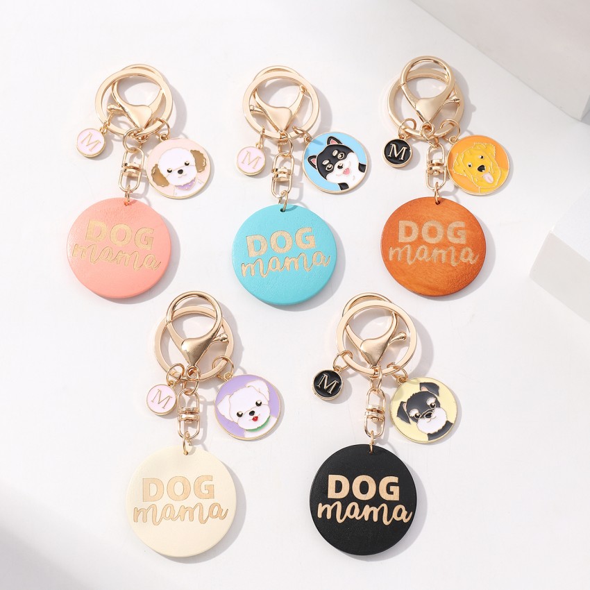 Lindo Letra Perro Madera Unisexo Llaveros display picture 12