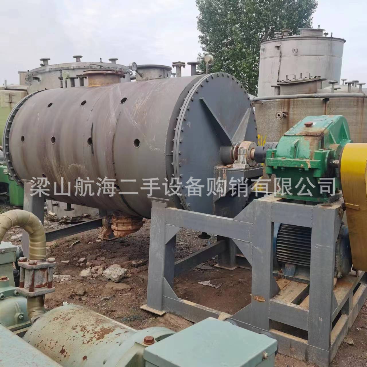 二手PZG真空耙式干燥机 工业污泥热敏性粘性物料耙式烘干机回收