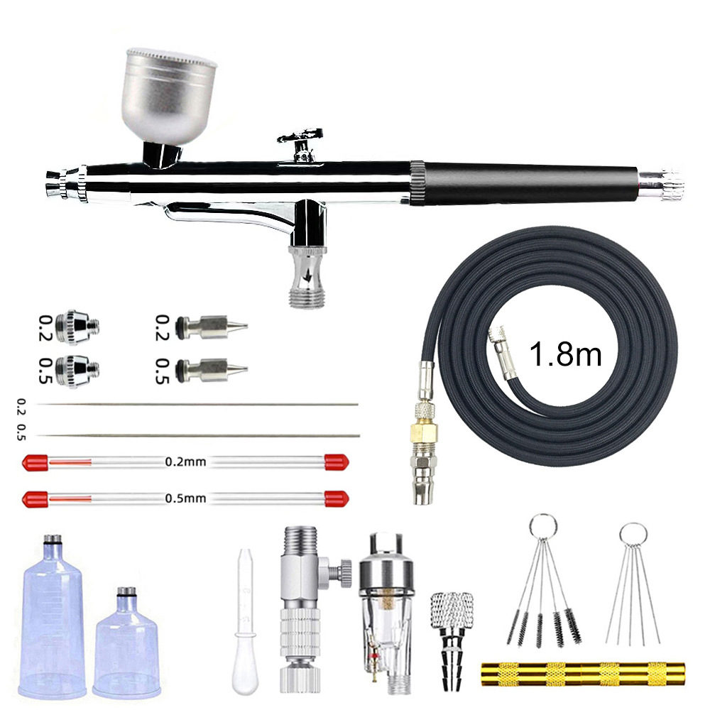 YD131手持双动注氧补水喷雾美甲模型蛋糕上色喷笔喷枪