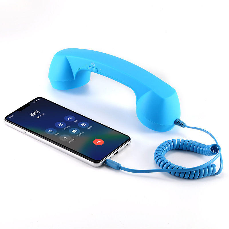 Suministro directo de fábrica en stock regalo de teléfono móvil auricular receptor de teléfono móvil micrófono externo receptor de moda Retro