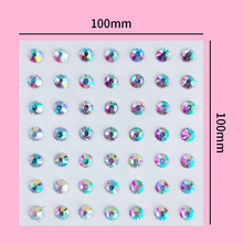儿童舞台演出脸贴钻面部眼睛水晶贴耳钉化妆彩钻亚克力脸部装饰品