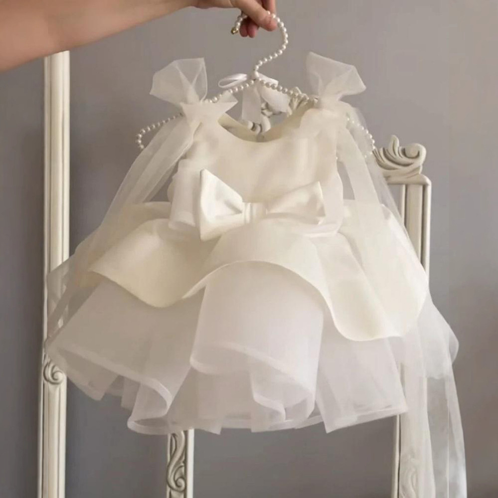 Vestido de princesa abullonado para niñas, ideal para fiestas de cumpleaños y banquetes. Ropa infantil. 【Preventa | Envío en 15 días】_voghion.com