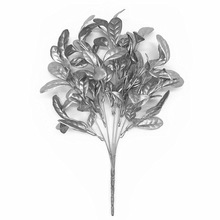 厂家直销 银色仿真花 金属系 仿真植物 婚庆家居 装饰材料 塑料花