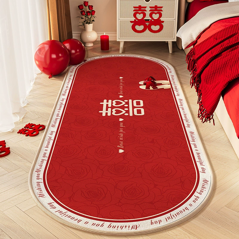 Red festive non-slip carpet