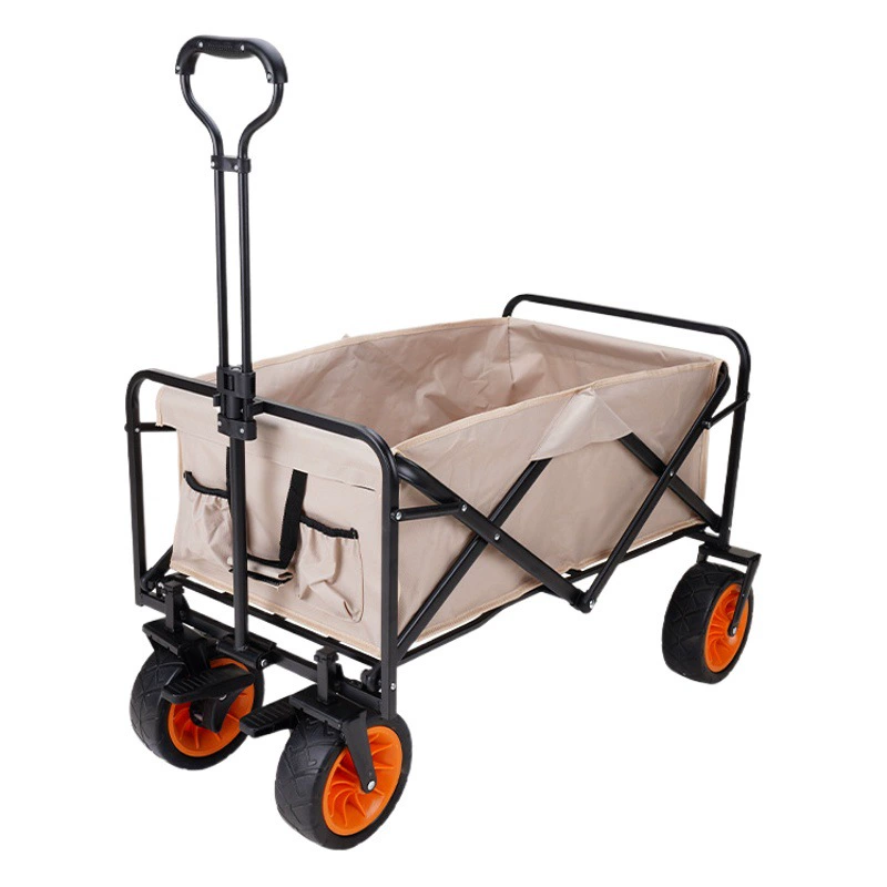 Складная тележка для кемпинга для домашнего использования, покупок продуктов, рыночного киоска, уличной тележки, походной тележки в стиле сбора.