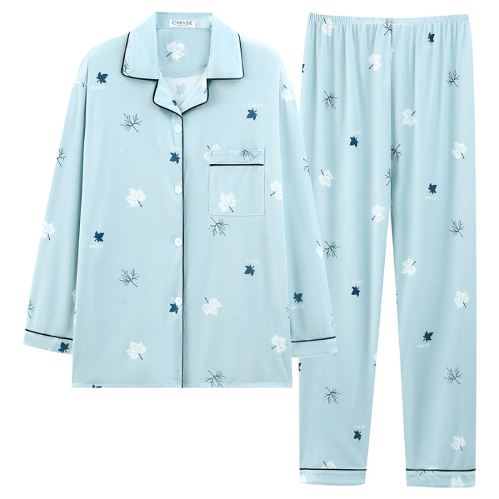 2024 nuevo pijama a cuadros para hombres primavera y otoño algodón de manga larga tamaño grande otoño y invierno para hombres se puede usar ropa para el hogar