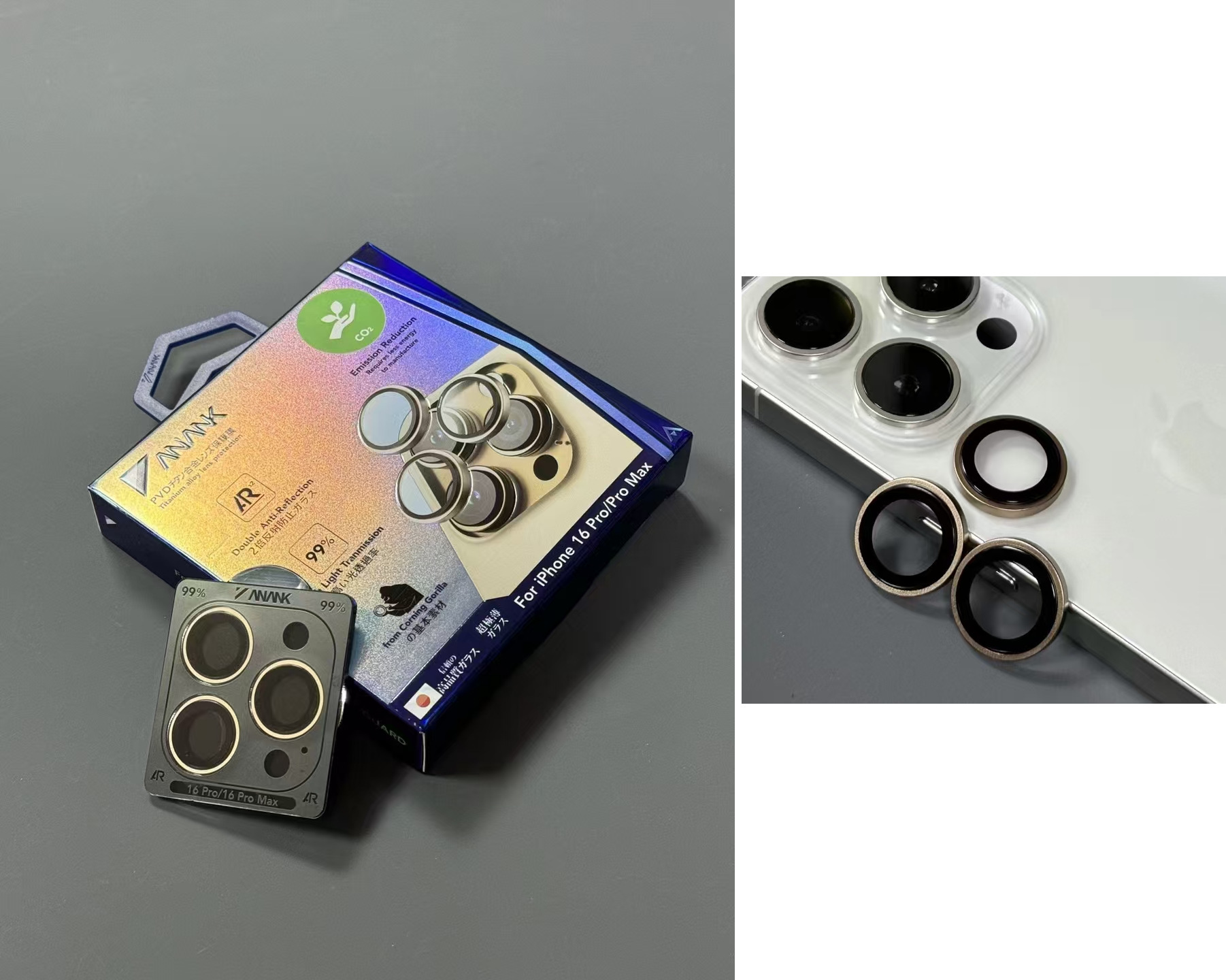 Aplicable a Apple 17Promax teléfono móvil ANANK cámara protector iPhone 16Pro ojo de halcón AR aumento de lente máscara de cabeza