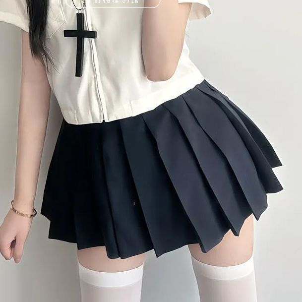 日系jk制服基础款白三本水手服短袖套装学院风日系校供校服