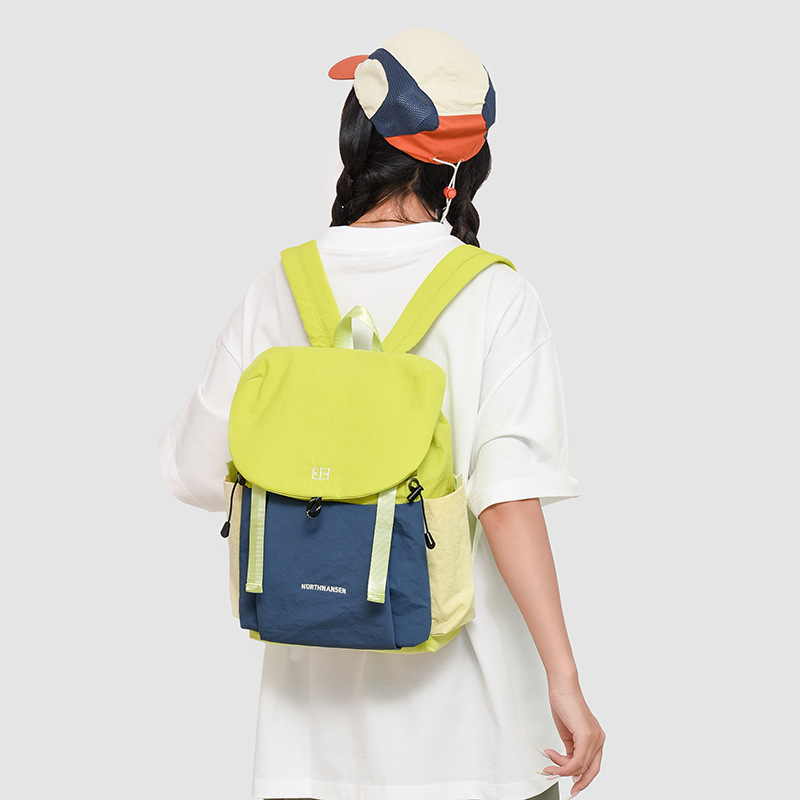 lulu双肩包小型户外登山轻便旅行休闲背包撞色高颜值百搭女生背包|undefined