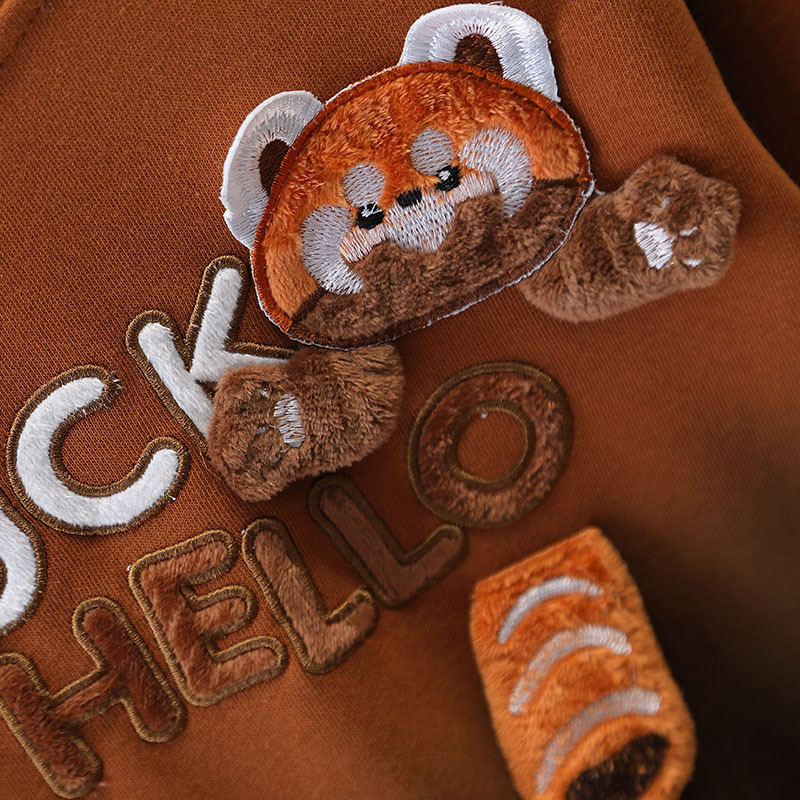 7667 traje de primavera para niños 2025 nuevo estilo estilo estilo extranjero rojo rojo ropa para niños primavera y otoño suéter degradado de dos piezas