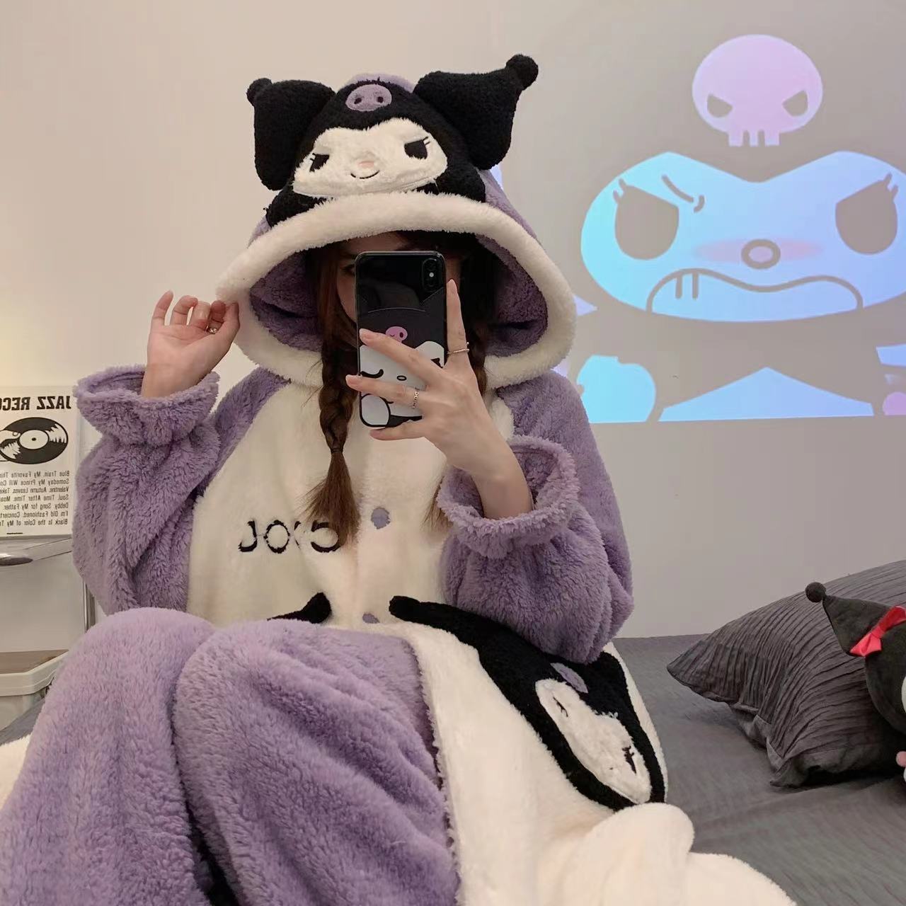 Camisón Kulomi claro y pantalones