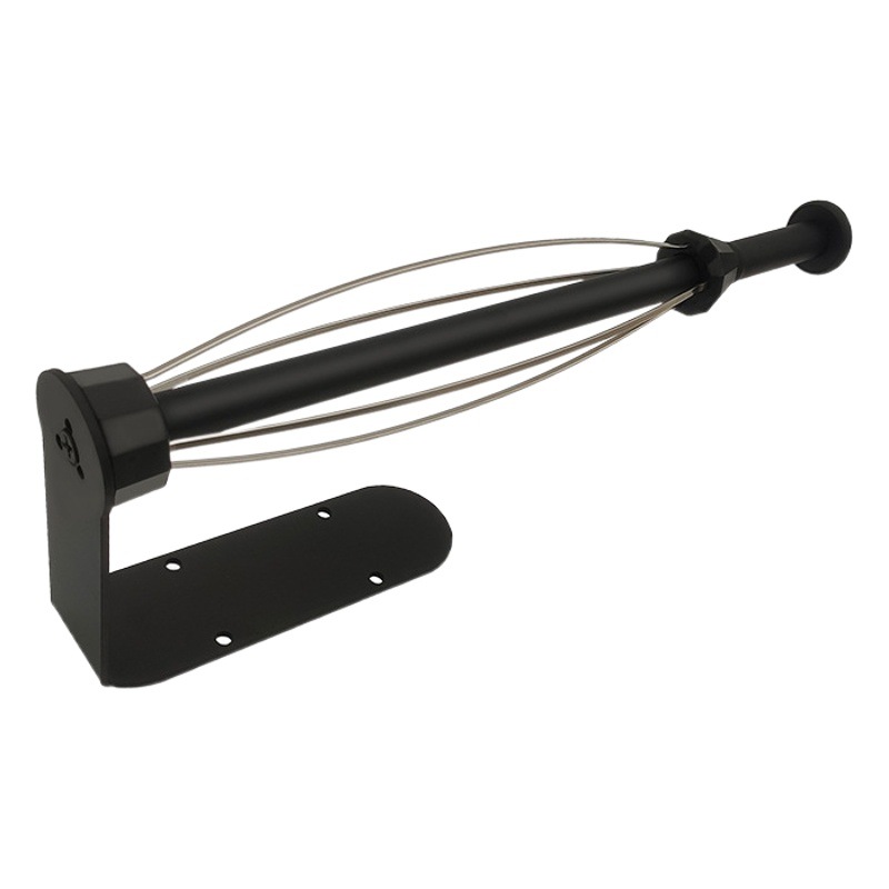 Soporte de tejido de amortiguación negro transfronterizo Amazon creativo nuevo titular de papel de rollo americano operación con una sola mano varilla de tejido de cocina