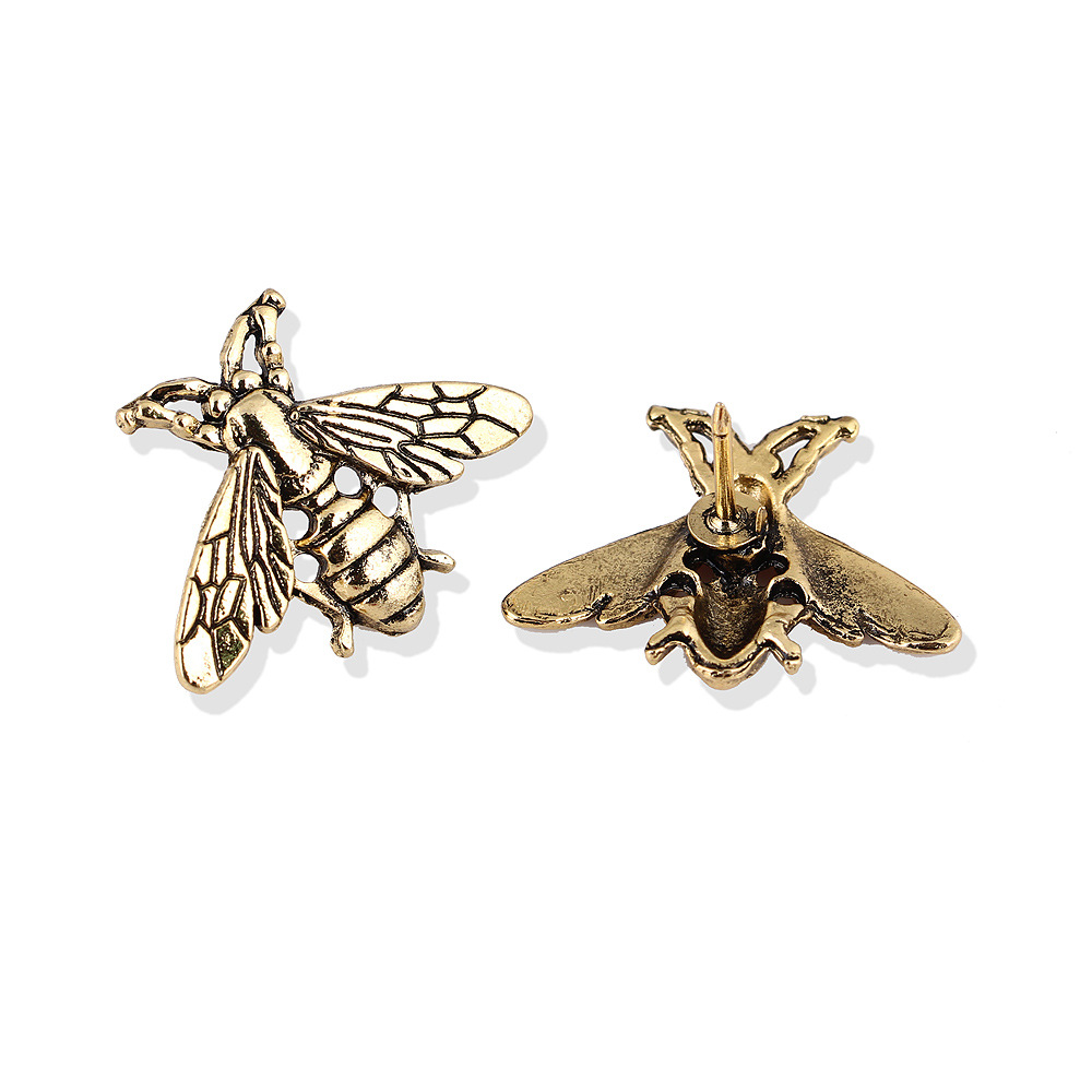 small suit small animal buckle alloy retro bee men's brooch suit pin buckle clothing accessories_voghion.com