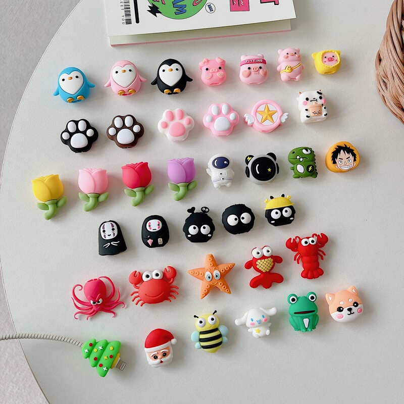 Apple 20W Charger Cable Protector Wholesale Charging Cable Cartoon Protective Cover Fast Charging Cable Organizer Cartoon Cable Winder