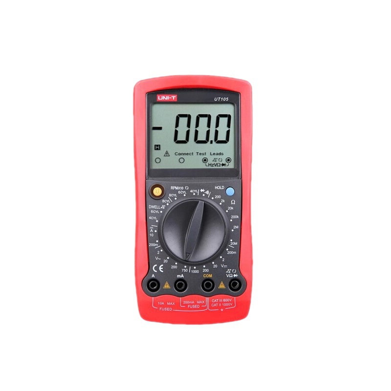 优利德 UNI-T 手持式汽车万用表高精度数显多功能表UT105