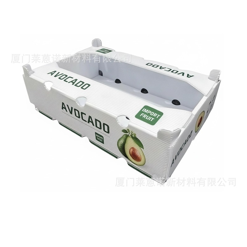 Caja de frutas y verduras de placa hueca pp personalizada plegable impermeable frutas y verduras frescas de transporte de cadena de frío Caja de plástico de calcio image 6