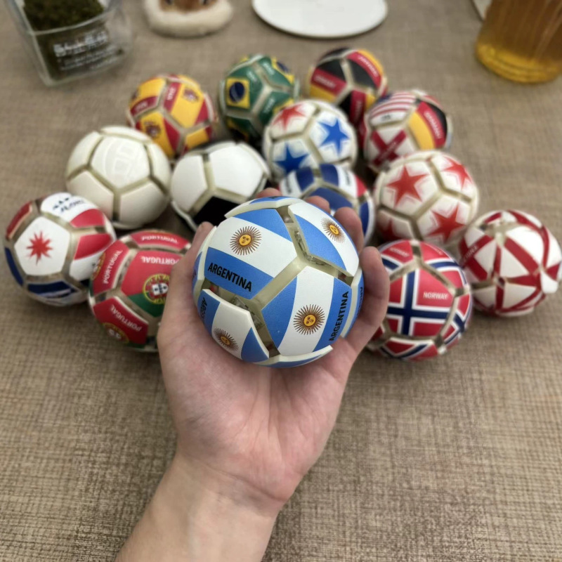 In-Stock World Cup Stress-Relief Football Squeeze Toy Button Fan Gift Small Souvenir National Flag Keychain In-Stock World Cup Stress-Relief Football Squeeze Toy Button Fan Gift Small Souvenir National Flag Keychain