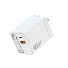 65W二口コード付アダプター65W伸縮コードTYPE-C充電器ce認証65Wストレッチコード充電器