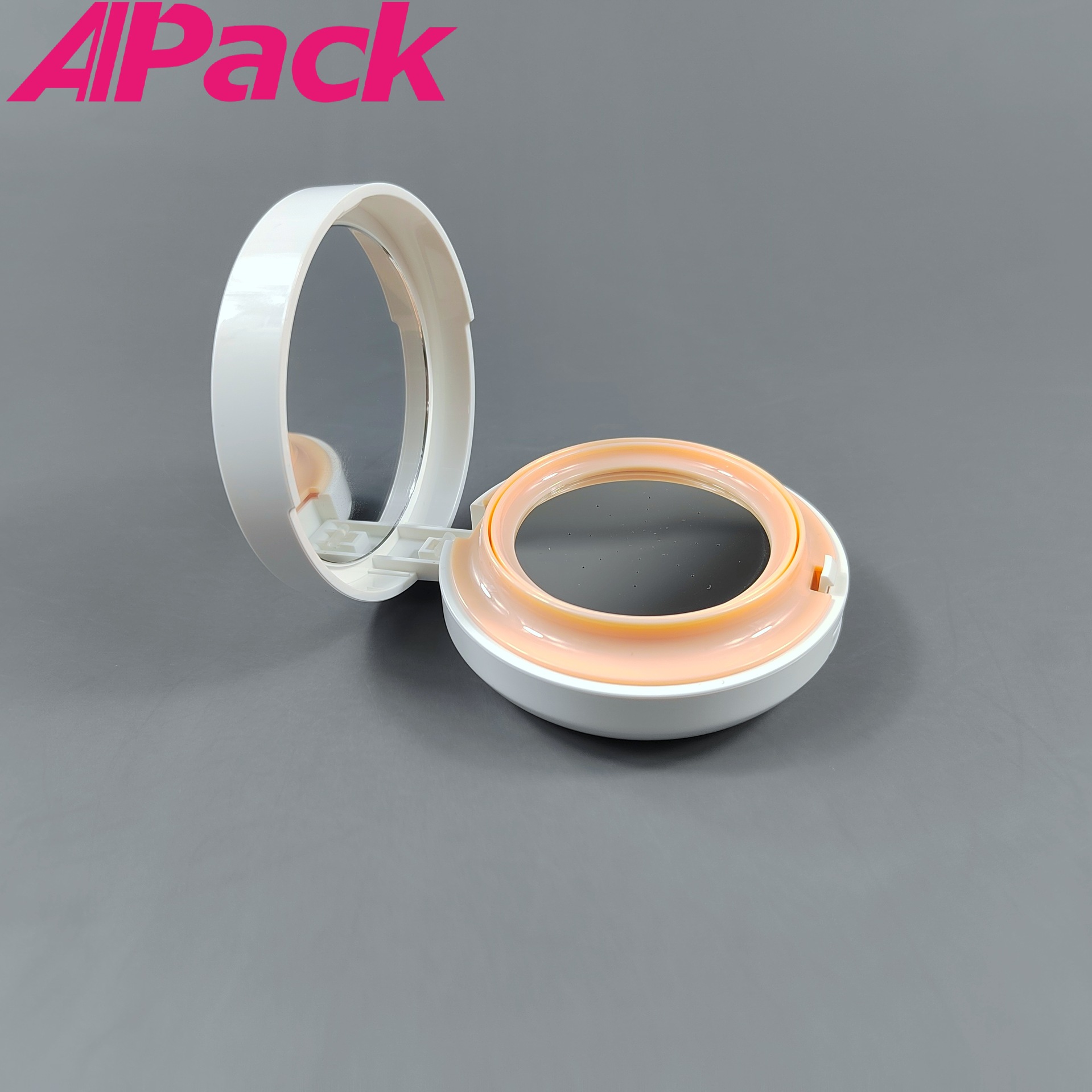 现货15g真空按压气垫盒粉底瓶BB/CC霜瓶韩国钢盘化妆品气垫粉扑