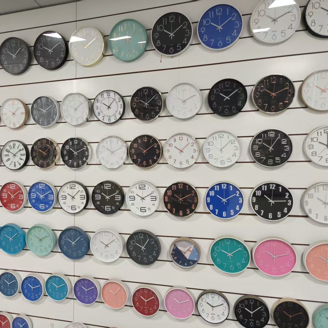 早教掛け時計漫画静音時計児童時間管理石英時計家庭用壁掛け25CM lock