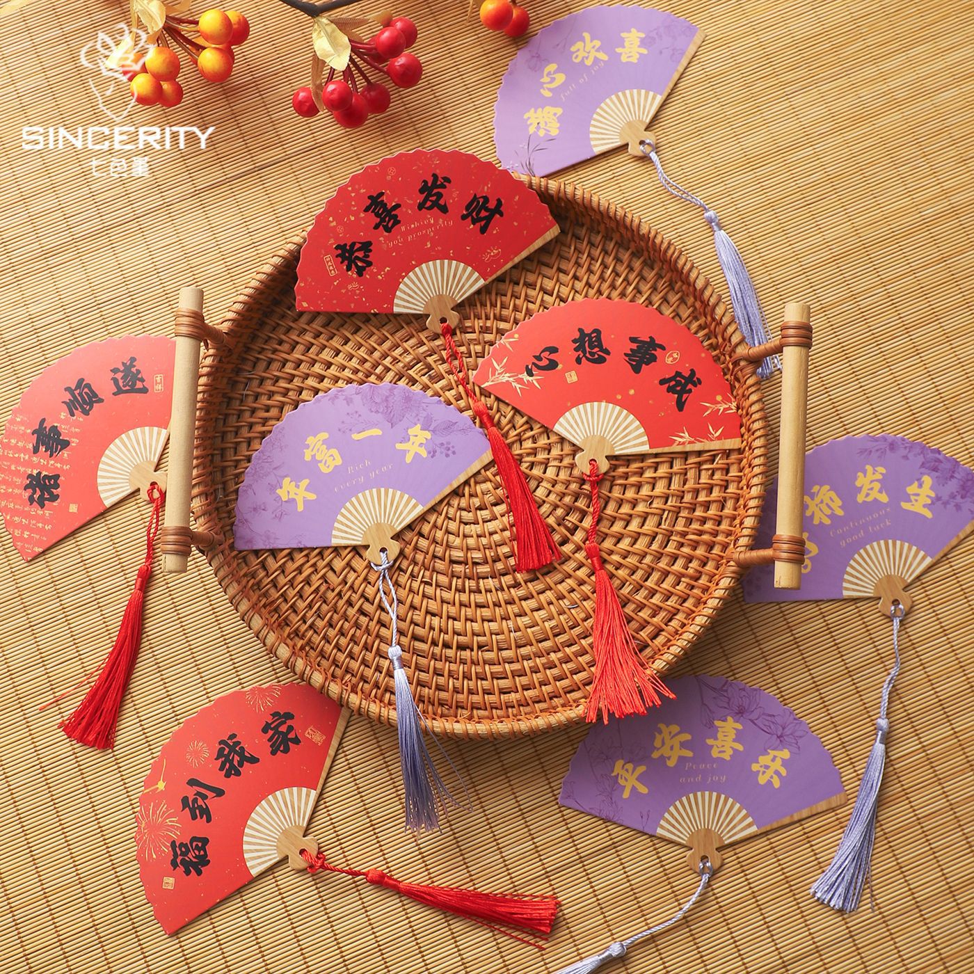 Tarjeta de ventilador de siete colores de cordier flange florista tarjeta de decoración florística diy embalaje manual tarjeta de caja de regalo