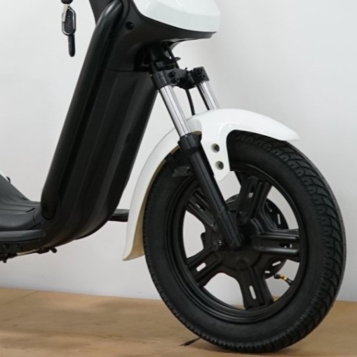 Motorcycle Electric Scooter, Battery-Powered Vehicle, Electric Motorbike, Fast Commuter Vehicle, Electric Motorcycle with Large Pedals