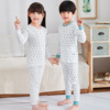 Children's set for early age, autumn thermal underwear for boys, combed cotton, suitable for teen