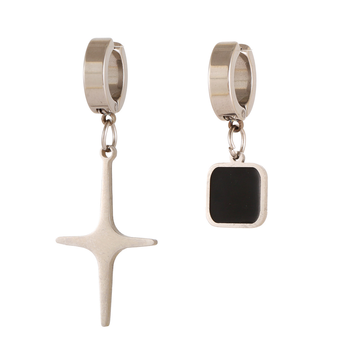4g Weight 304 Stainless Steel Ear Needle Material Earrings Classification 1 Piece, 1 Pair Quantity Street Occasion 304 Stainless Steel Material Cross Pattern Unisex Gender Casual Style Handmade Craft Casual Cross Stainless Steel Plating Ear Clips 1 Piece 1 Pair 14