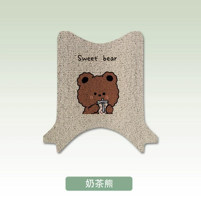 Yadi M5 Foot Pad: Electric vehicle foot mat - milk-tea-bear-yadi-m5