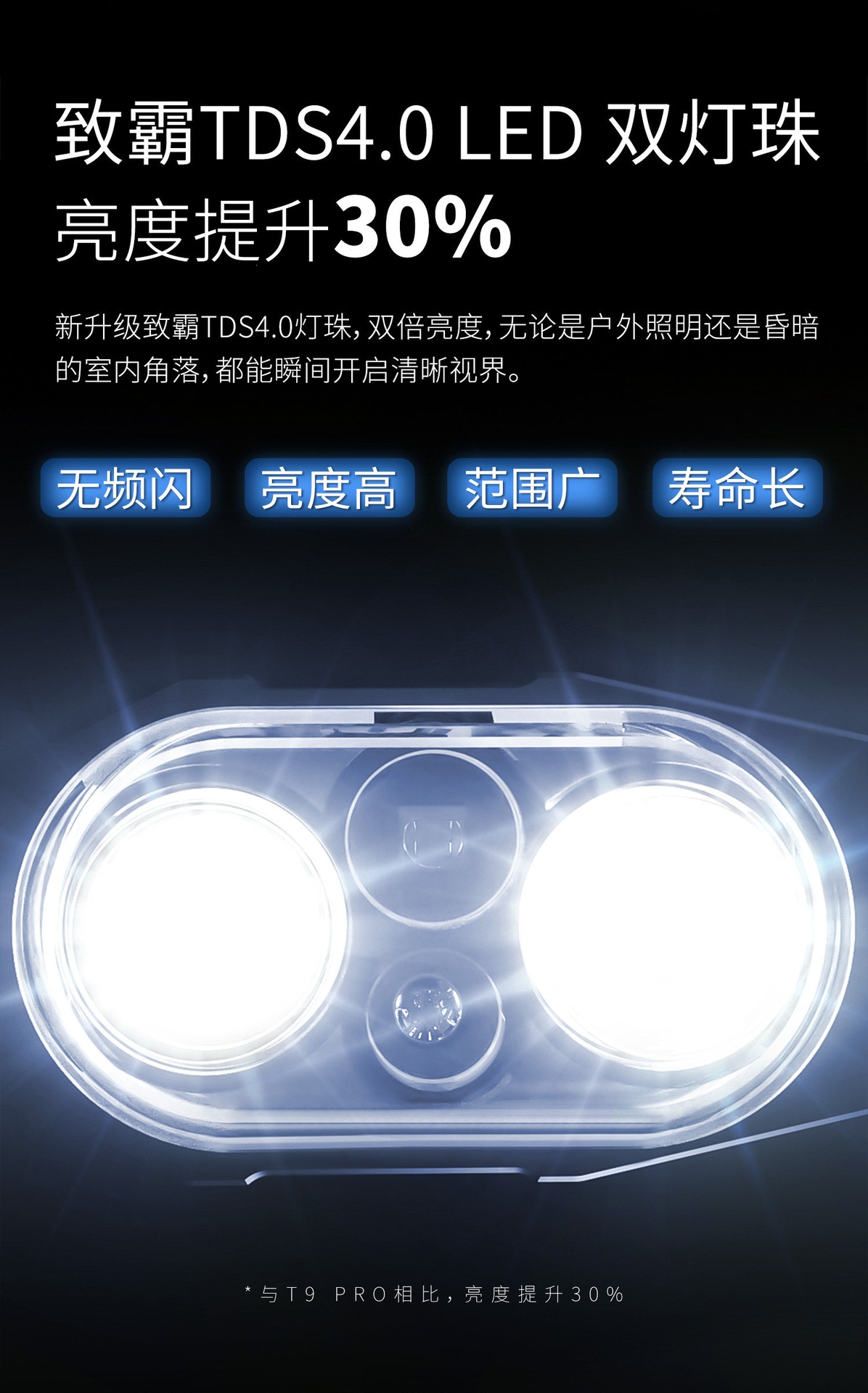 T9pro flashlight, strong light, rechargeable, outdoor repair work light, small, portable, household, magnetic, tactical