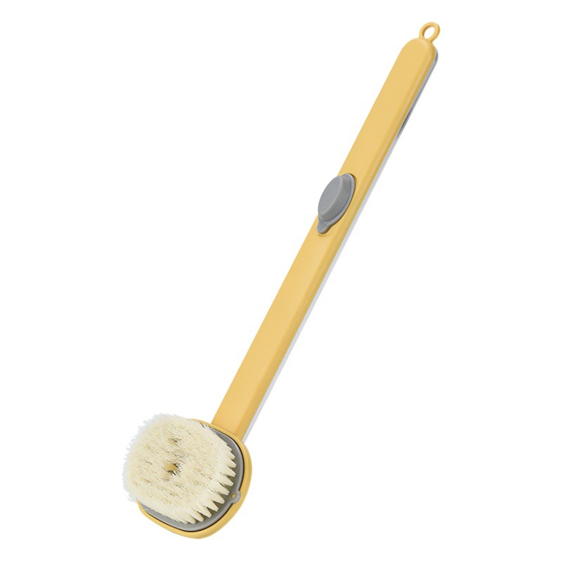Limpiar el baño con mango largo, frotar la espalda, frotar el barro, no pedir ayuda, cepillo de baño, cepillo de baño de pelo suave, cepillo de baño de espalda, cepillo de baño de cuerpo