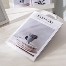 ins简约英文杂志书网红拍照拍摄摄影背景 样板房民宿装饰摆件道具