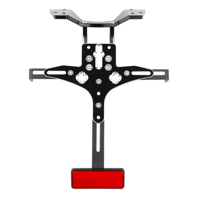 Suitable for modified SU GSXR1000 K5 K7 05-08 CNC license plate frame can be equipped with turn signal rear license plate frame (License plate holder/license plate holder) - cnc-black