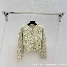 25秋冬复古气质小香风外套女秋季感宽松洋气百搭短款女针织衫毛衣