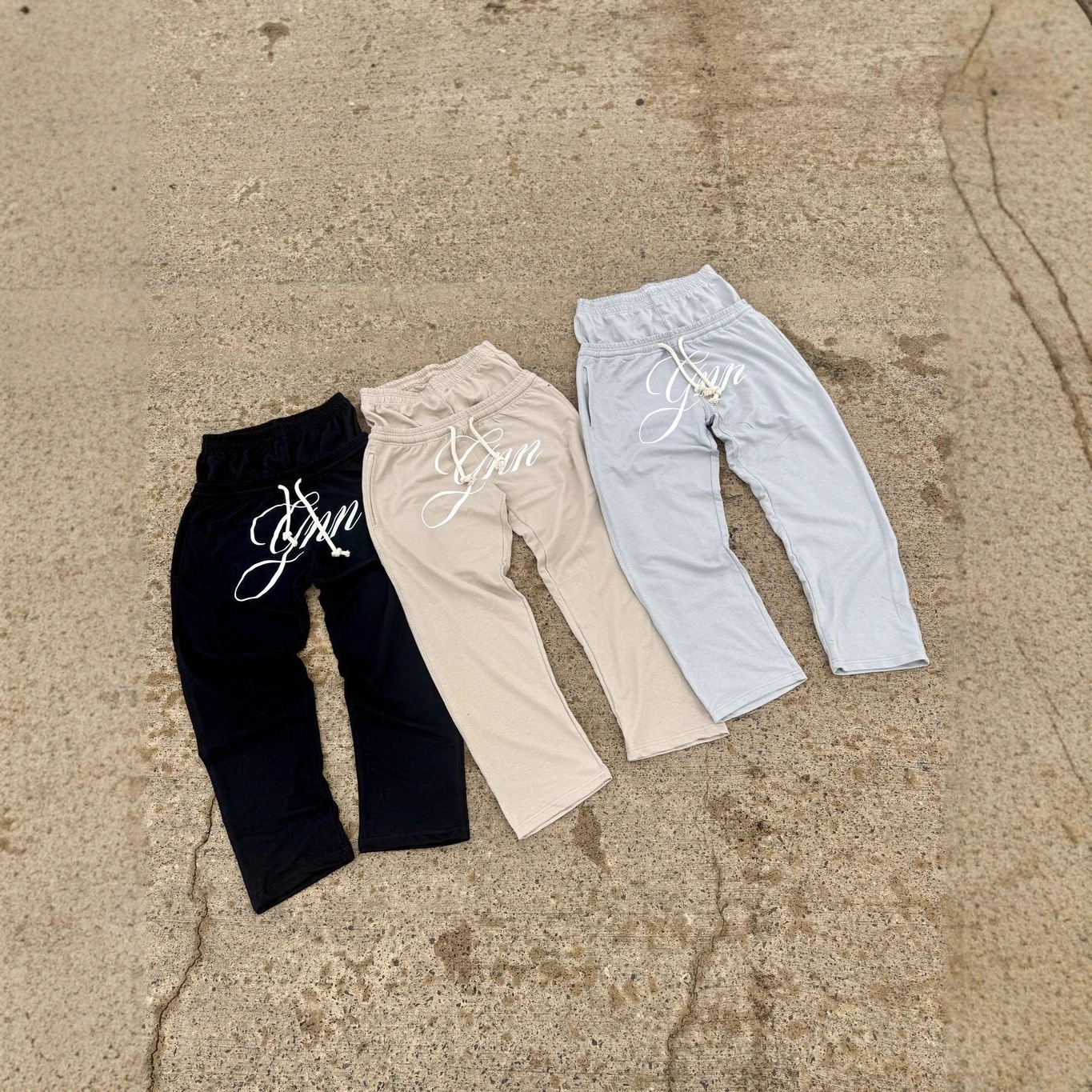 Amazon 2025 Europa y Estados Unidos otoño y invierno transfronterizos nuevos pantalones de doble cabeza de moda callejera casual letras impresión pantalones