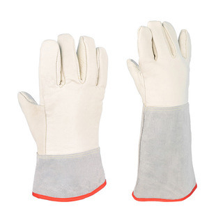 Cowhide Gloves Anti-Freeze Special Lng Thickeneded Wear-Resistant Labor Protection Gloves Wholesale Work Liquid Nitrogen Protection