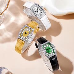 Makewafei Brand Fashion Trend Wine Barrel Watch with Diamond Studded Ladies Quartz Watch Wholesale