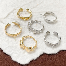 14k�~����ɫ���������н�ָȦ����diy�ֹ��Ʒָ�h����������