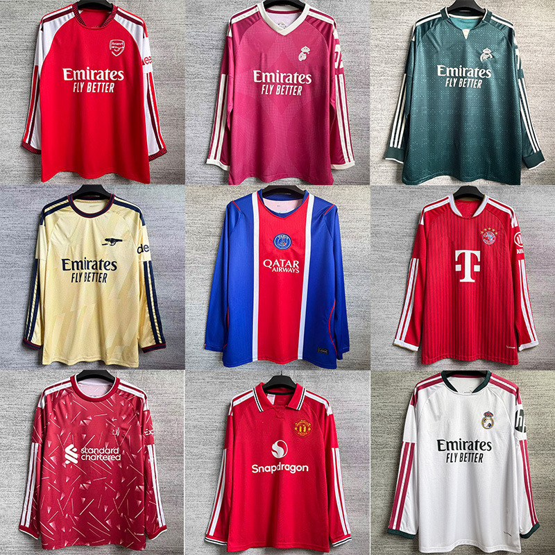 2627 New Autumn Club Popular Long-Sleeve Cross-Border Football Jersey for Arsenal, Real Madrid, and Inter Milan Fans 2627 New Autumn Club Popular Long-Sleeve Cross-Border Football Jersey for Arsenal, Real Madrid, and Inter Milan Fans
