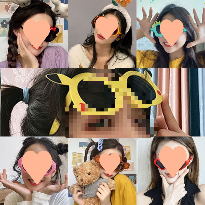 Divertido gafas de sol bodas damas de honor fotos accesorios de boda fiesta de cumpleaños gafas de escultura de arena gafas en línea gafas extrañas