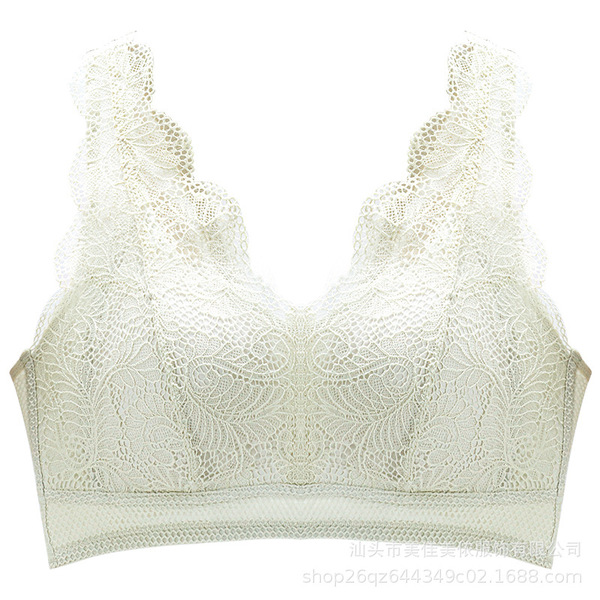 Meijia Menong simple lace push-up and breast-retracting breathable…