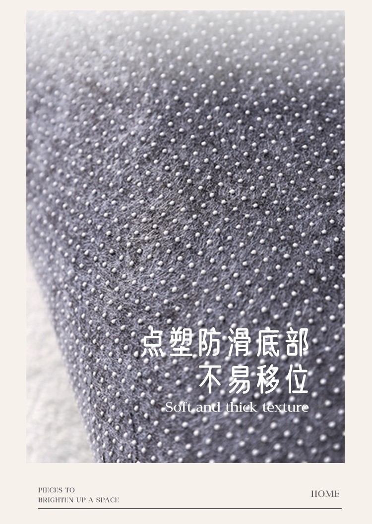 Cute Ins-Style Imitation Cashmere Floor Mat, Japanese and Korean Style Non-Slip Bathroom Mat, Entrance Door Mat