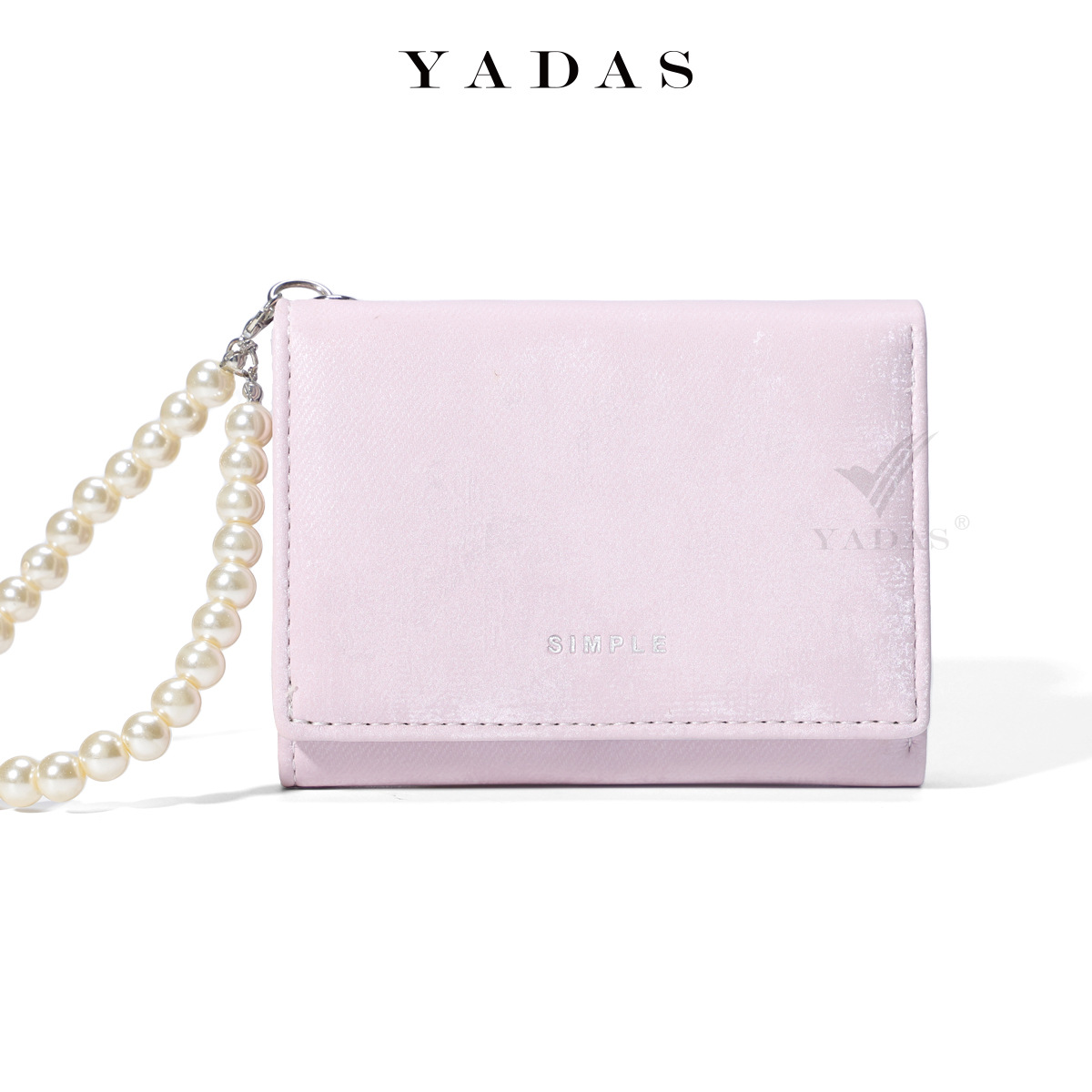 [Colgante de Perla] Nuevo tarjetero de moda de alta gama, almacenamiento portátil, billetera de lujo para mujer.