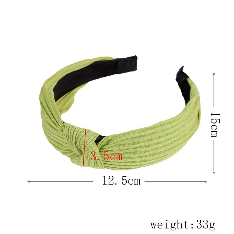 130g Weight Hair Band Hair Accessories Type Daily Occasion Solid Color, Knot Pattern Women'S Gender Fashion Style Fashion Women'S Solid Color Knot Hair Band
